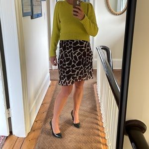 Vintage animal print skirt
